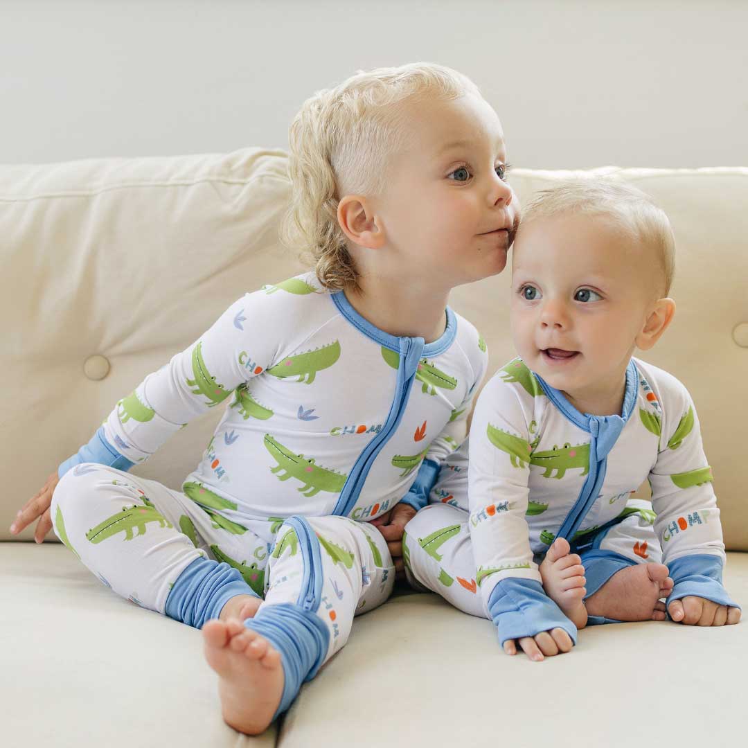 Bamboo Baby Sleeper - Alligator | Dolly Lana – Dolly Lana