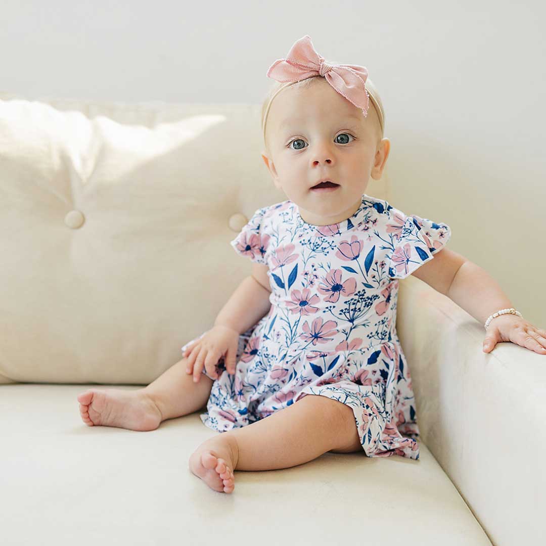 Bodysuit Twirl Dress - Blue Floral | Dolly Lana Dolly Lana Bodysuit Twirl Dress - Blue Floral | Dolly Lana Dolly Lana