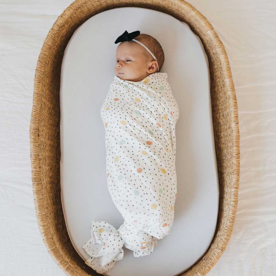 Bamboo Muslin Swaddle - Pastel Dash