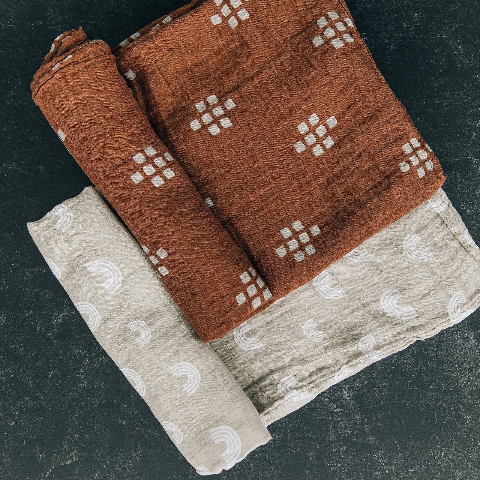 burnt orange swaddle, muslin swaddle blanket, bamboo baby blanket, swaddling wrap, fall baby blanket, dark brown muslin swaddle