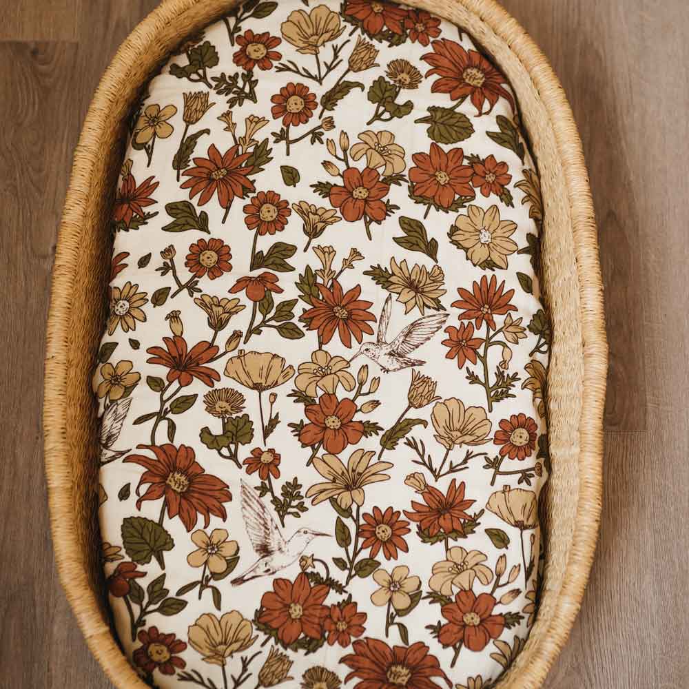 Bamboo Muslin Swaddle - Bohemian Blooms