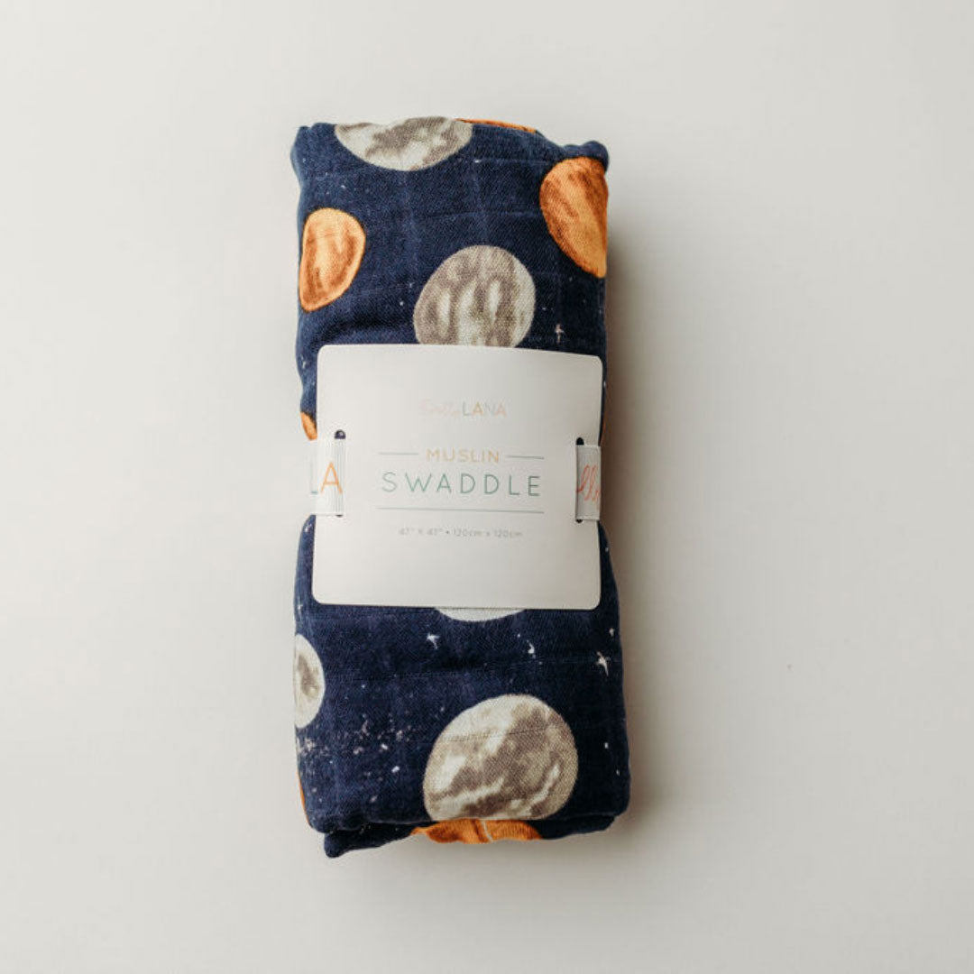 Bamboo Muslin Swaddle - Planetary Dreams