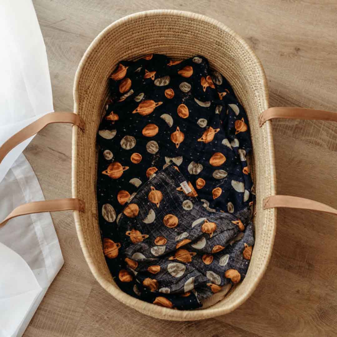 Bamboo Muslin Swaddle - Planetary Dreams