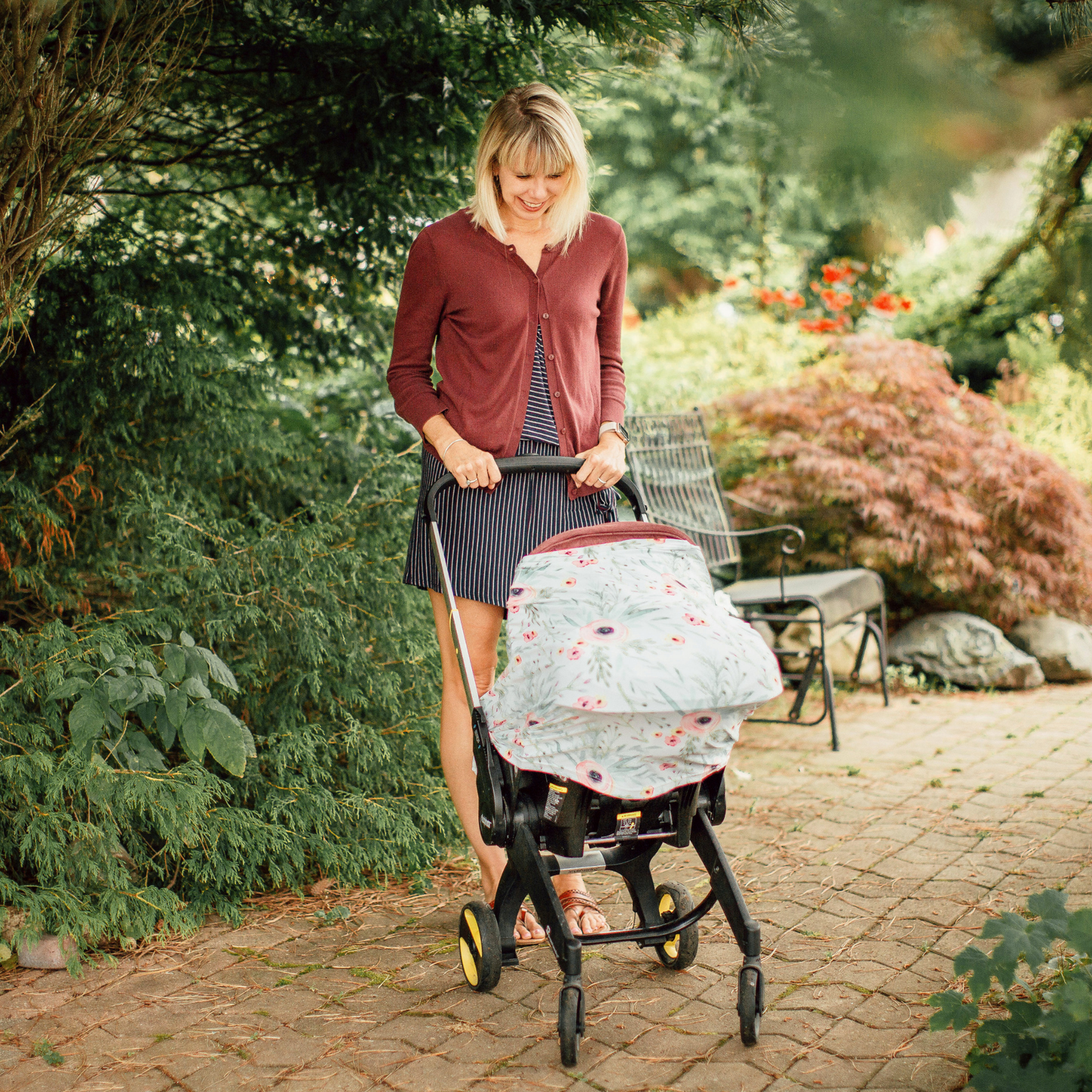Multi Use Baby Cover - Floral Kiss