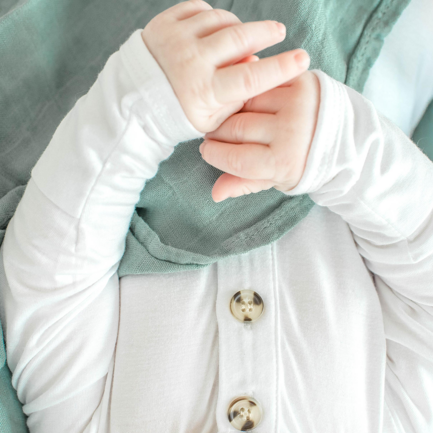 sage muslin swaddle, green boy swaddle, bamboo muslin blanket, lightweight baby swaddle