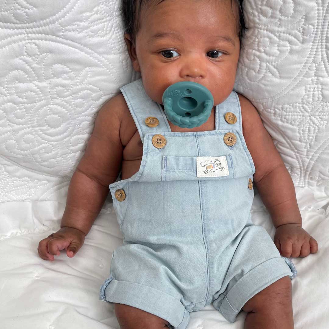 Pacifier 2-Pack - Deep Sea + Denim Braids