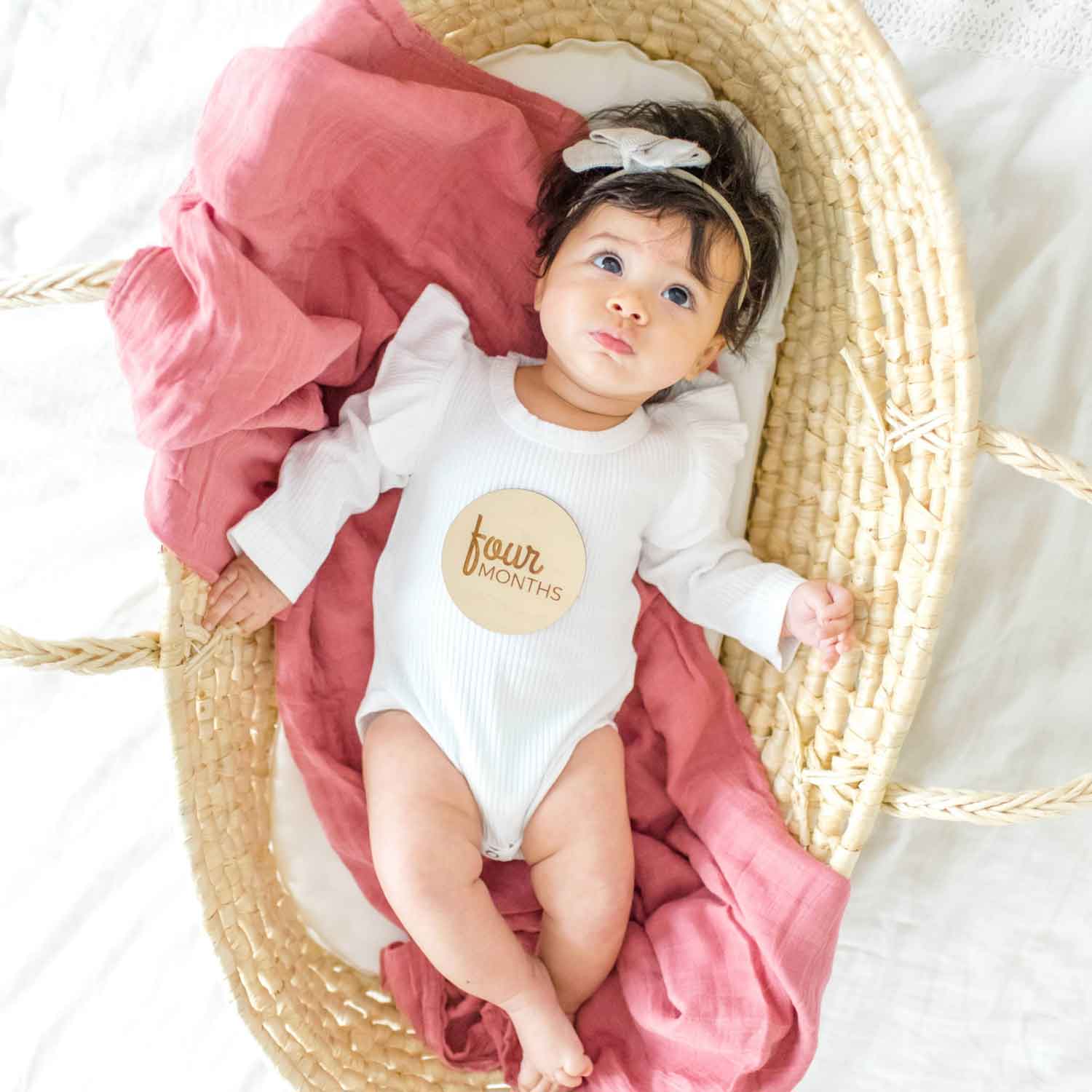 mauve muslin swaddle, bamboo muslin blanket, baby girl gift, baby shower swaddle gift