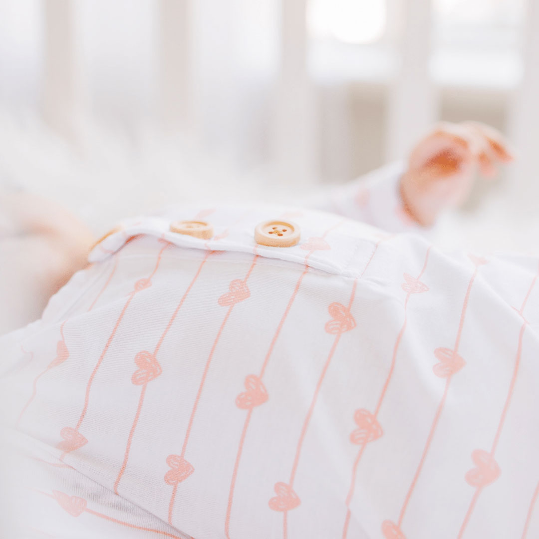 pink heart knotted baby gown, valentine's baby, mermaid infant gown, baby knot gown