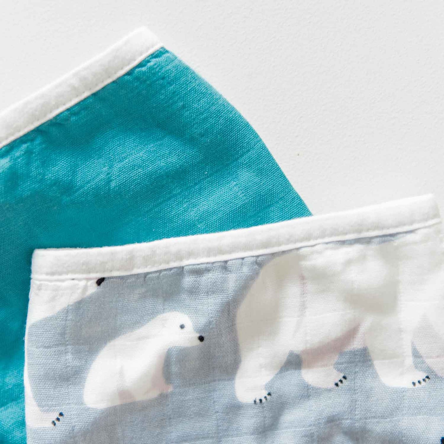 Muslin Bandana Bib 2-pack - Polar Bear