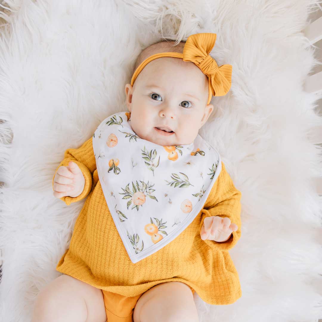 Bandana Bib - Tangerine Fruit