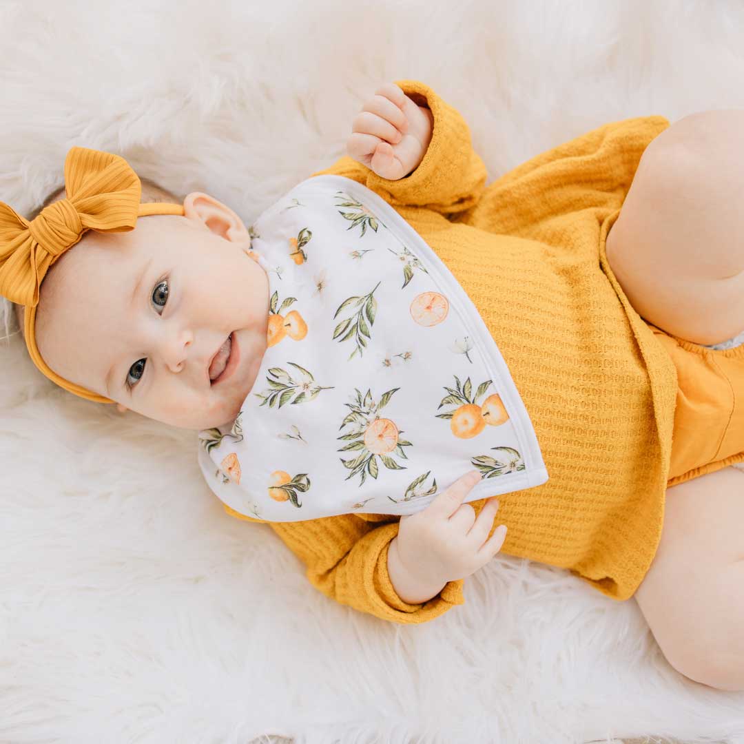 Bandana Bib - Tangerine Fruit