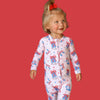 Bamboo Zip Romper | USA Boots N' Bows
