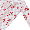 Bamboo Zip Romper | Bows & Candy Cane