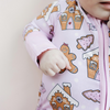 Bamboo Zip Romper | Gingerbread Cookies