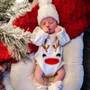 Knit Sweater Romper | Reindeer