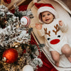 Knit Sweater Romper | Reindeer