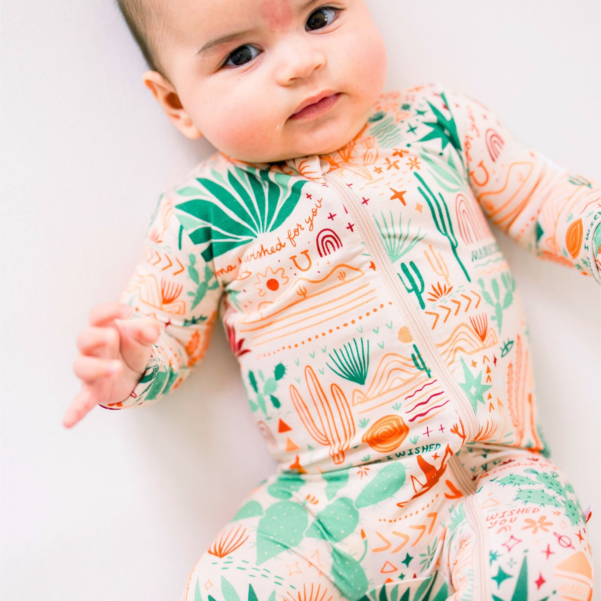 Zippered Footie | Desert Cactus Vibes