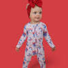 Bamboo Zip Romper | USA Boots N' Bows