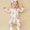 Bamboo Zip Romper | Honey Bear