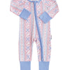 Bamboo Zip Romper | Baseball Girl