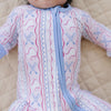 Bamboo Zip Romper | Baseball Girl