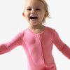 Bamboo Zip Romper | Bubblegum Pink