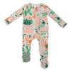 Zippered Footie | Desert Cactus Vibes