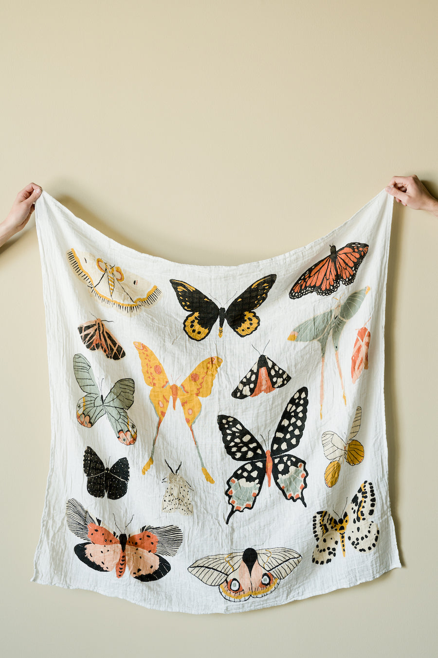 Muslin Swaddle Blanket | Butterfly Collector