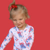Bamboo Zip Romper | USA Boots N' Bows