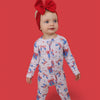 Bamboo Zip Romper | USA Boots N' Bows