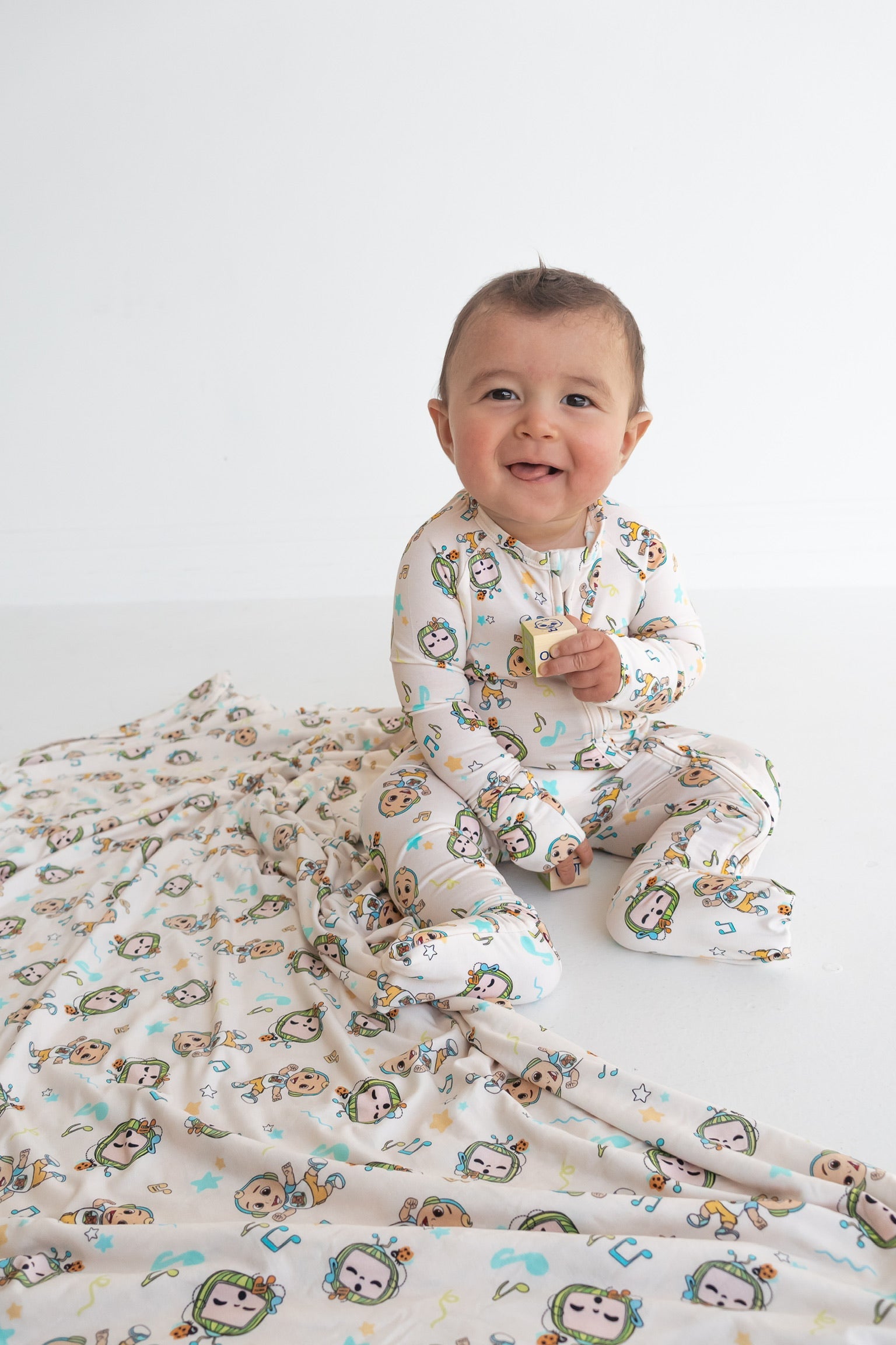 Bamboo Zip Romper | JJ Musical Melon