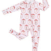 Bamboo Zip Romper | Pink Nutcracker