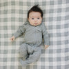 Muslin Crib Sheet | Coastal Plaid