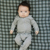 Muslin Crib Sheet | Navy Plaid