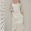 1.0 TOG Sleep Sack | Taupe Checkered Bamboo