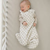 1.0 TOG Sleep Sack | Taupe Checkered Bamboo