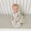 1.0 TOG Sleep Sack | Taupe Checkered Bamboo