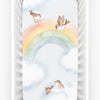 Crib Sheet | Rainbow and Birds