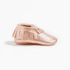 Rose Gold Moccasin Baby Shoe