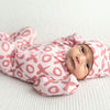Valentine's Day XOXO Bamboo Newborn Zipper Pajamas Sleepers