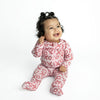 Valentine's Day XOXO Bamboo Newborn Zipper Pajamas Sleepers