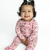 Valentine's Day XOXO Bamboo Newborn Zipper Pajamas Sleepers