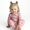 Valentine's Day XOXO Bamboo Newborn Zipper Pajamas Sleepers