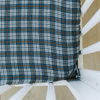 Muslin Crib Sheet | Navy Plaid
