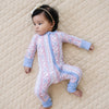 Bamboo Zip Romper | Baseball Girl