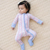 Bamboo Zip Romper | Baseball Girl