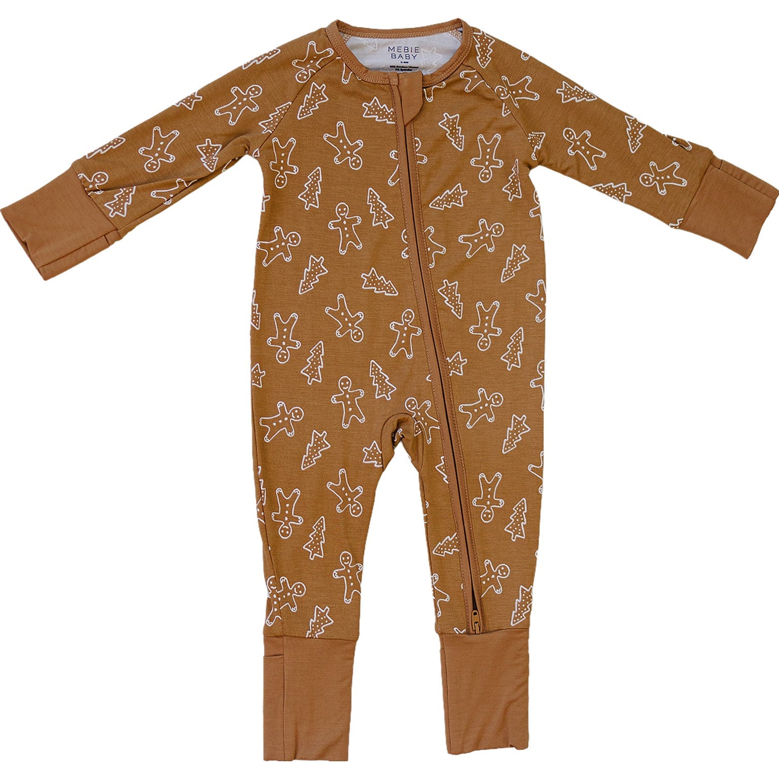 Bamboo Zip Romper | Gingerbread – Dolly Lana