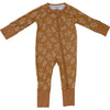 Bamboo Zip Romper | Gingerbread