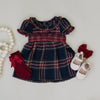 Smocked Dress | Christmas Plaid