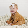 Bamboo Zip Romper | Gingerbread